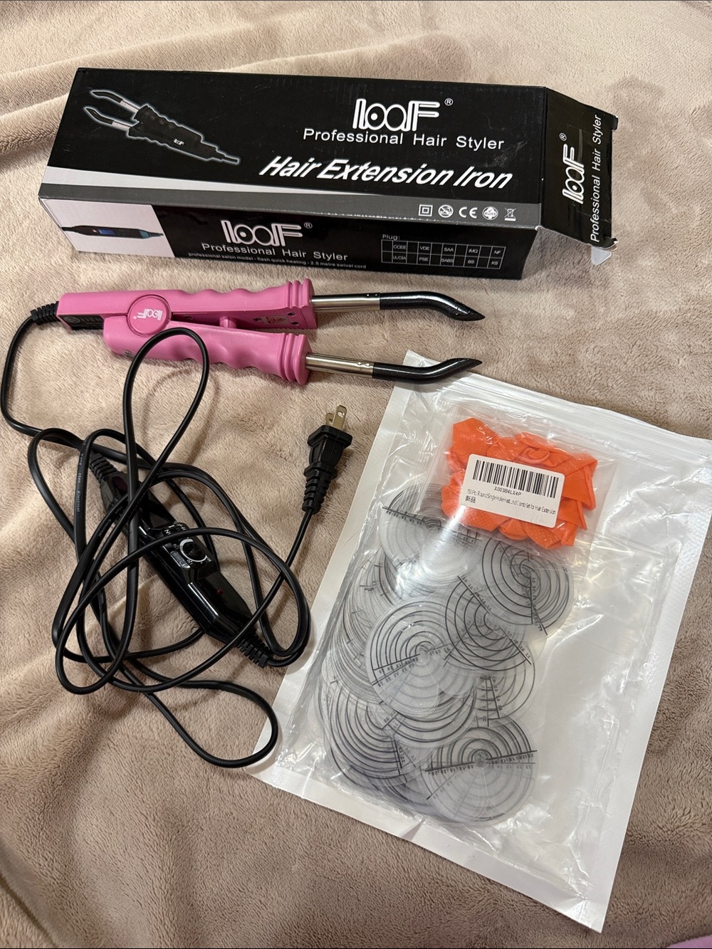 Pink Hair Extension Iron - Professional Hair Styler